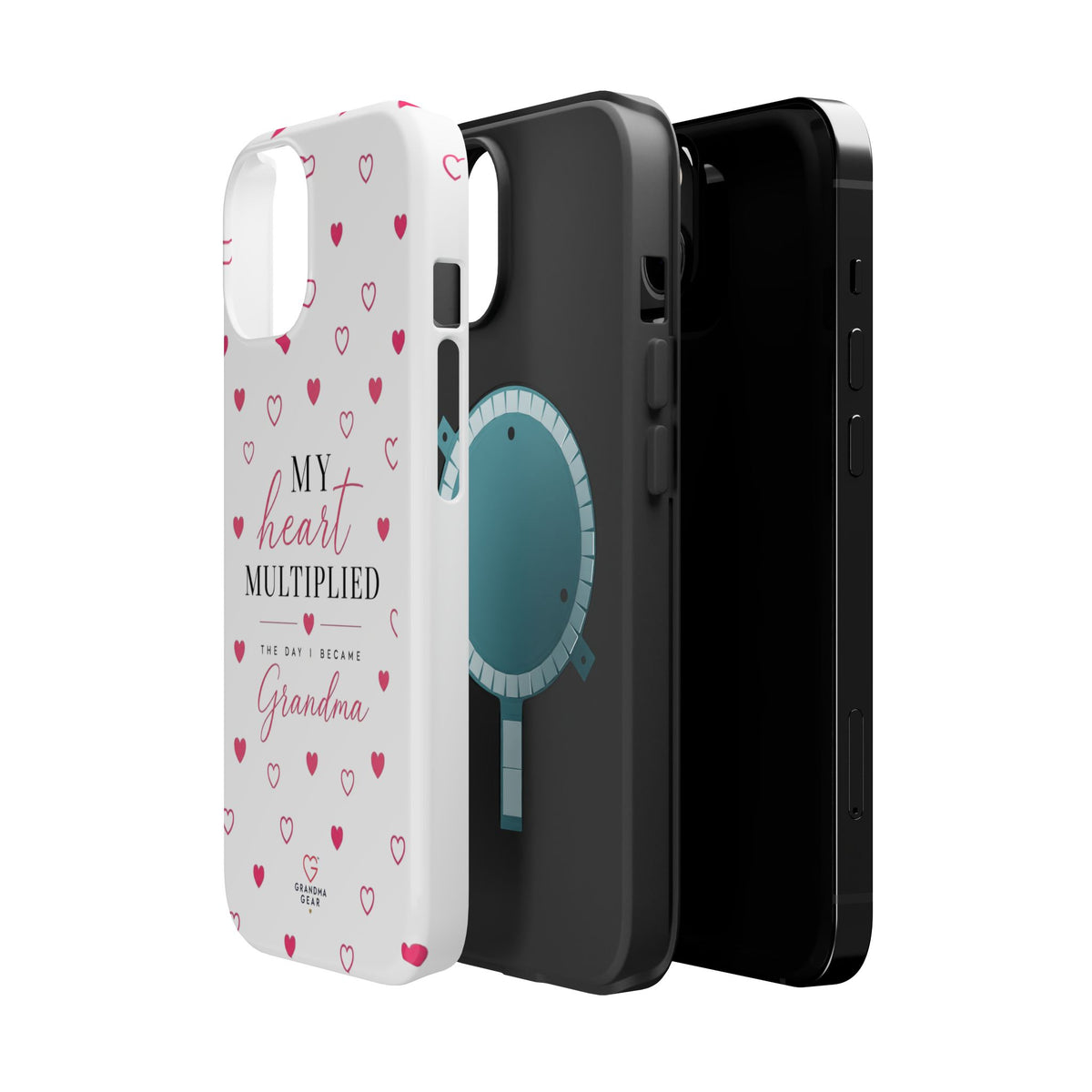 Grandma Phone Case — "My Heart Multiplied" Magnetic Impact‑Resistant Case