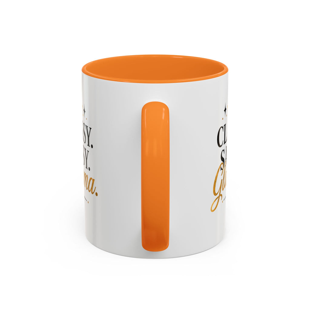 Classy Sassy Glamma Coffee Mug — 11oz/15oz Color Accent Mug