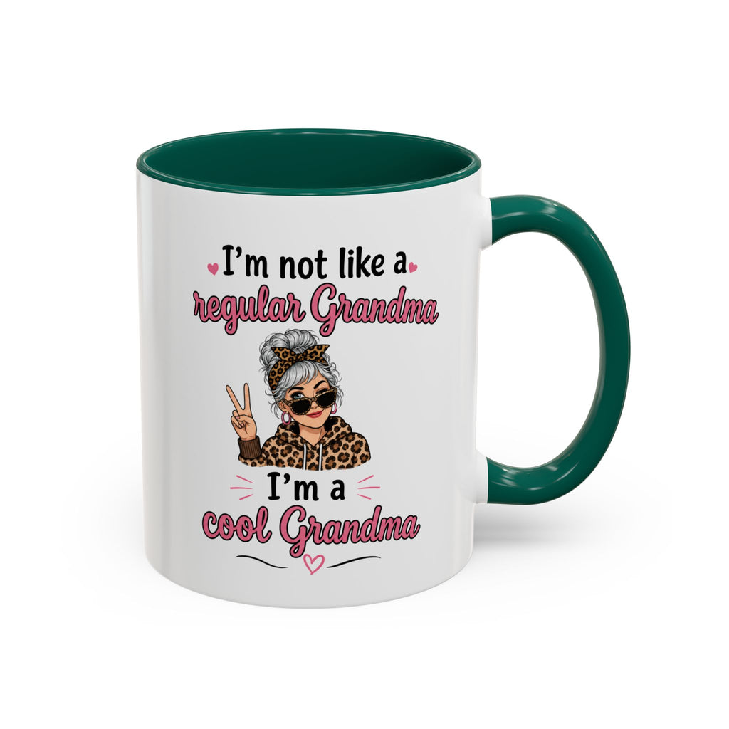 Cool Grandma illustration mug | 11oz 15oz colorful ceramic mug