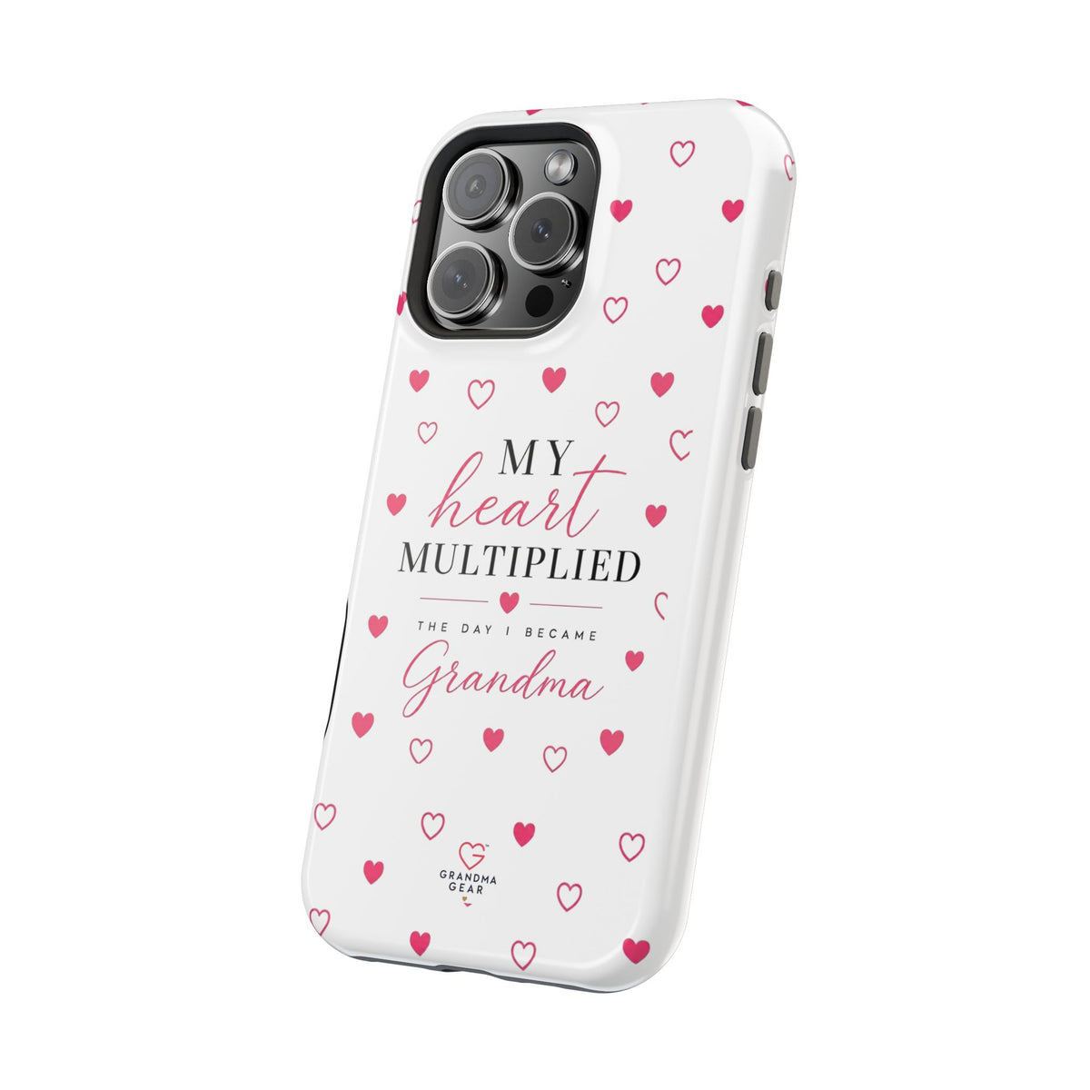 Grandma Phone Case — "My Heart Multiplied" Magnetic Impact‑Resistant Case