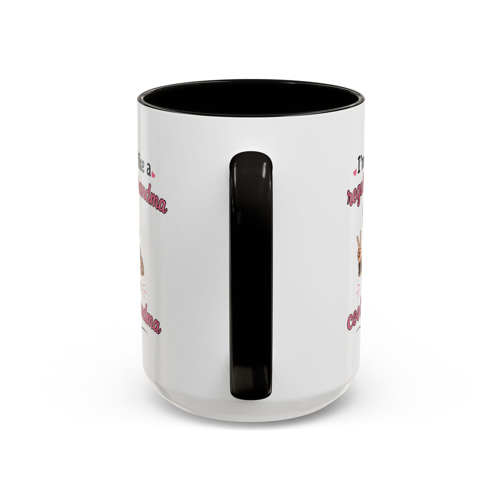 Cool Grandma illustration mug | 11oz 15oz colorful ceramic mug