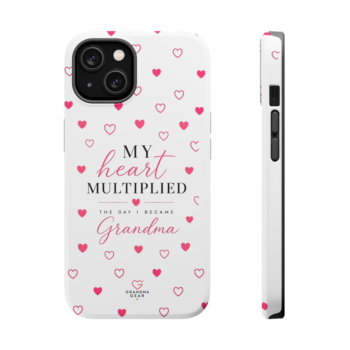 Grandma Phone Case — "My Heart Multiplied" Magnetic Impact‑Resistant Case