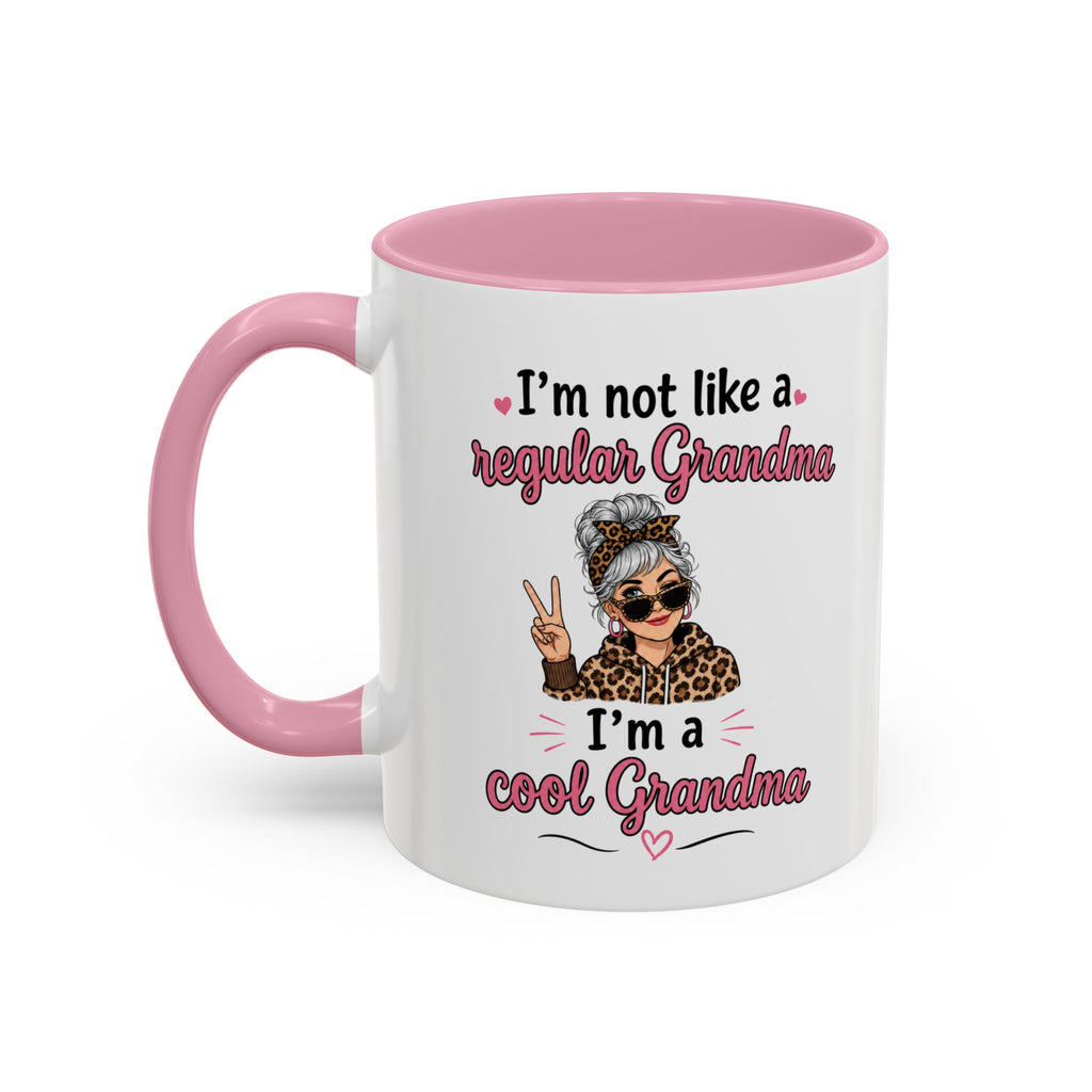 Cool Grandma illustration mug | 11oz 15oz colorful ceramic mug