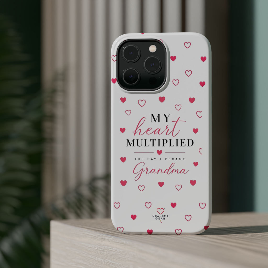 Grandma Phone Case — "My Heart Multiplied" Magnetic Impact‑Resistant Case
