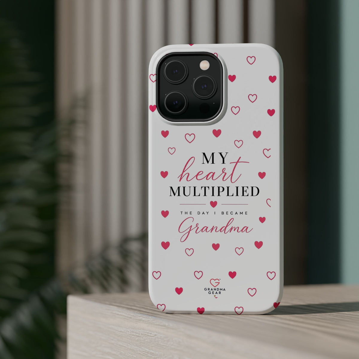 Grandma Phone Case — "My Heart Multiplied" Magnetic Impact‑Resistant Case