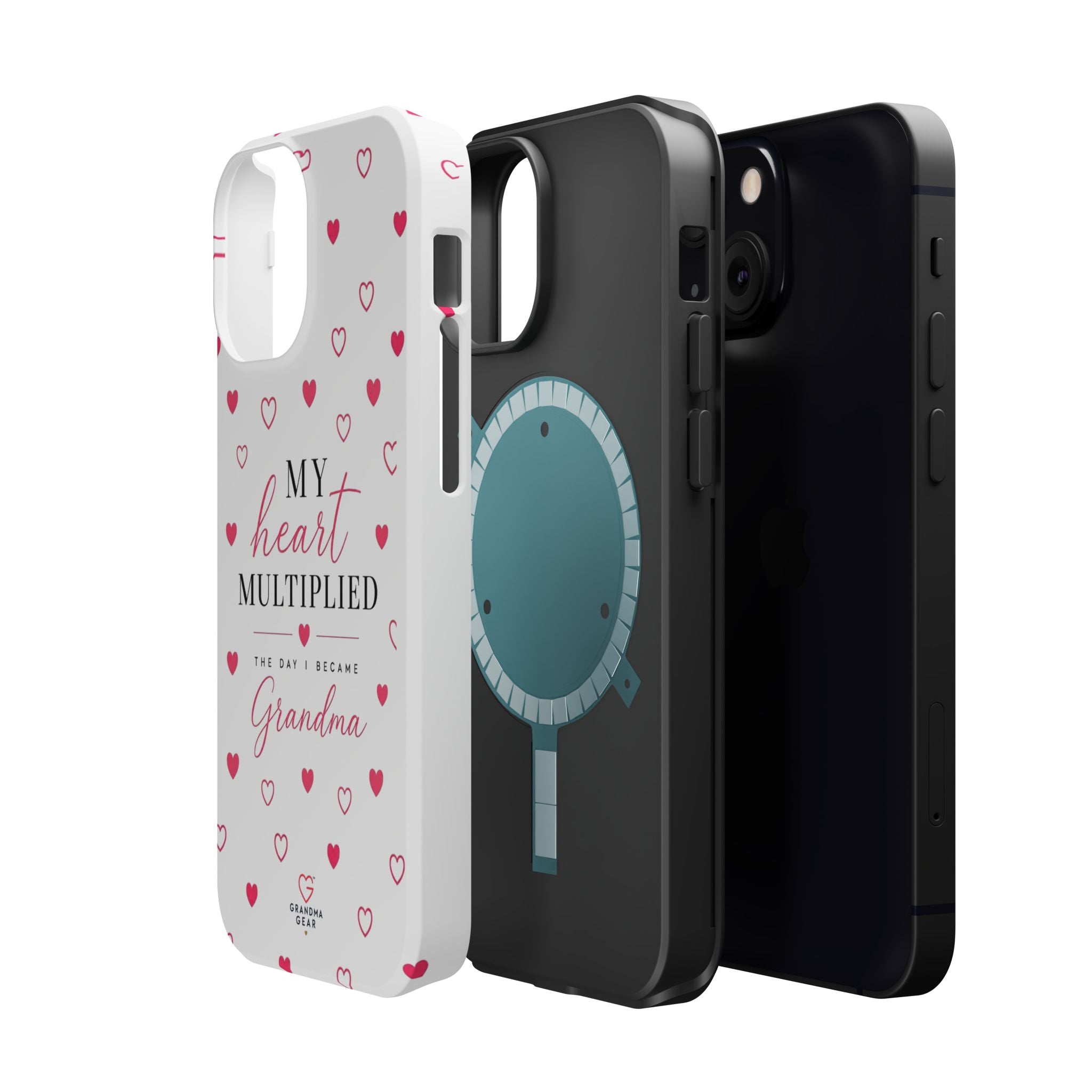 Grandma Phone Case — "My Heart Multiplied" Magnetic Impact‑Resistant Case