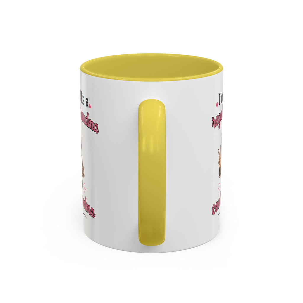 Cool Grandma illustration mug | 11oz 15oz colorful ceramic mug