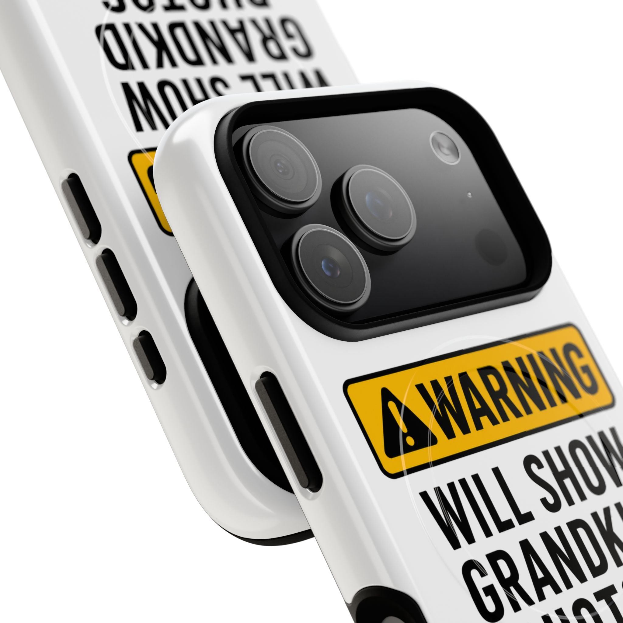 Phone Case — "Warning: Will Show Grandkid Photos" Tough Magnetic Case