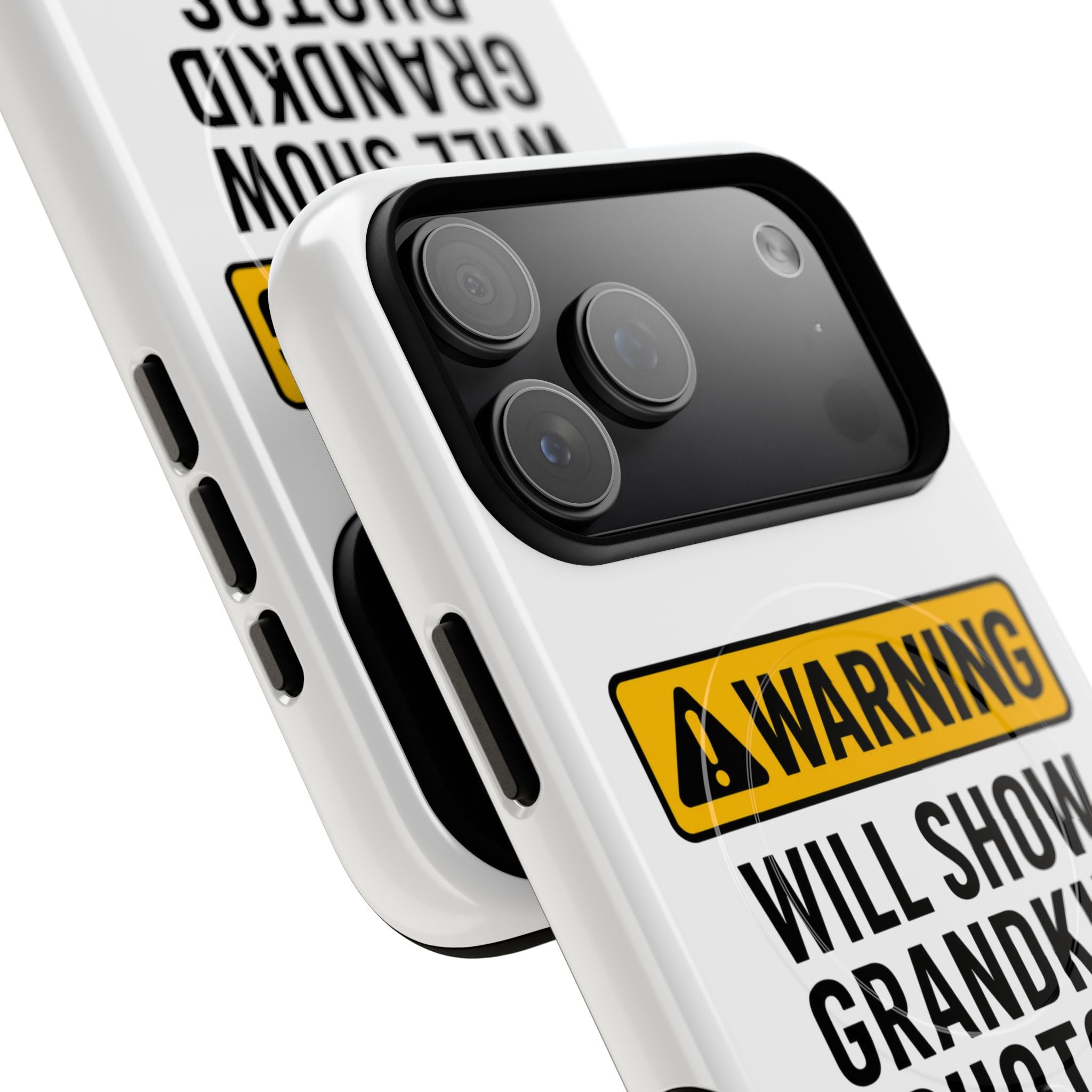 Phone Case — "Warning: Will Show Grandkid Photos" Tough Magnetic Case