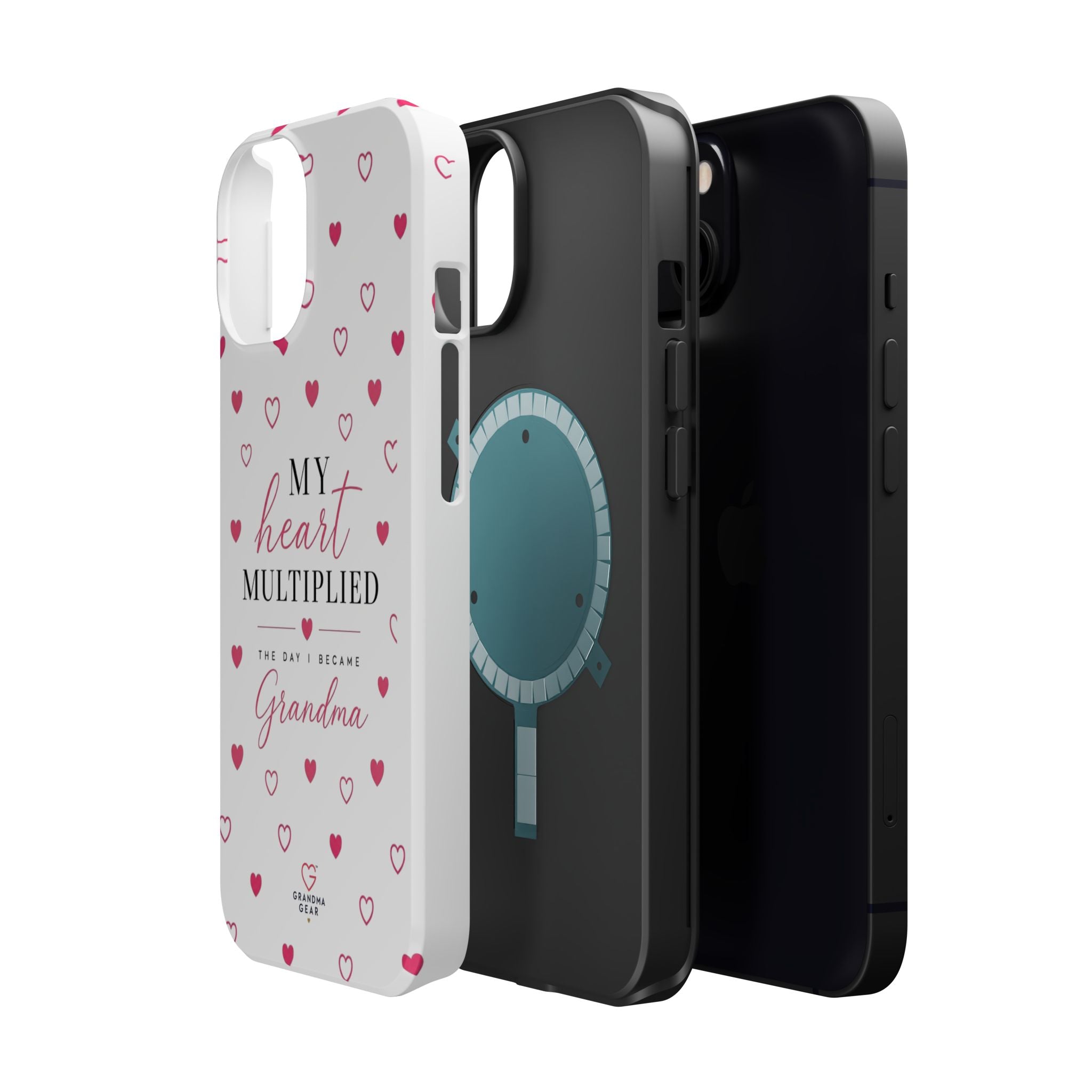 Grandma Phone Case — "My Heart Multiplied" Magnetic Impact‑Resistant Case