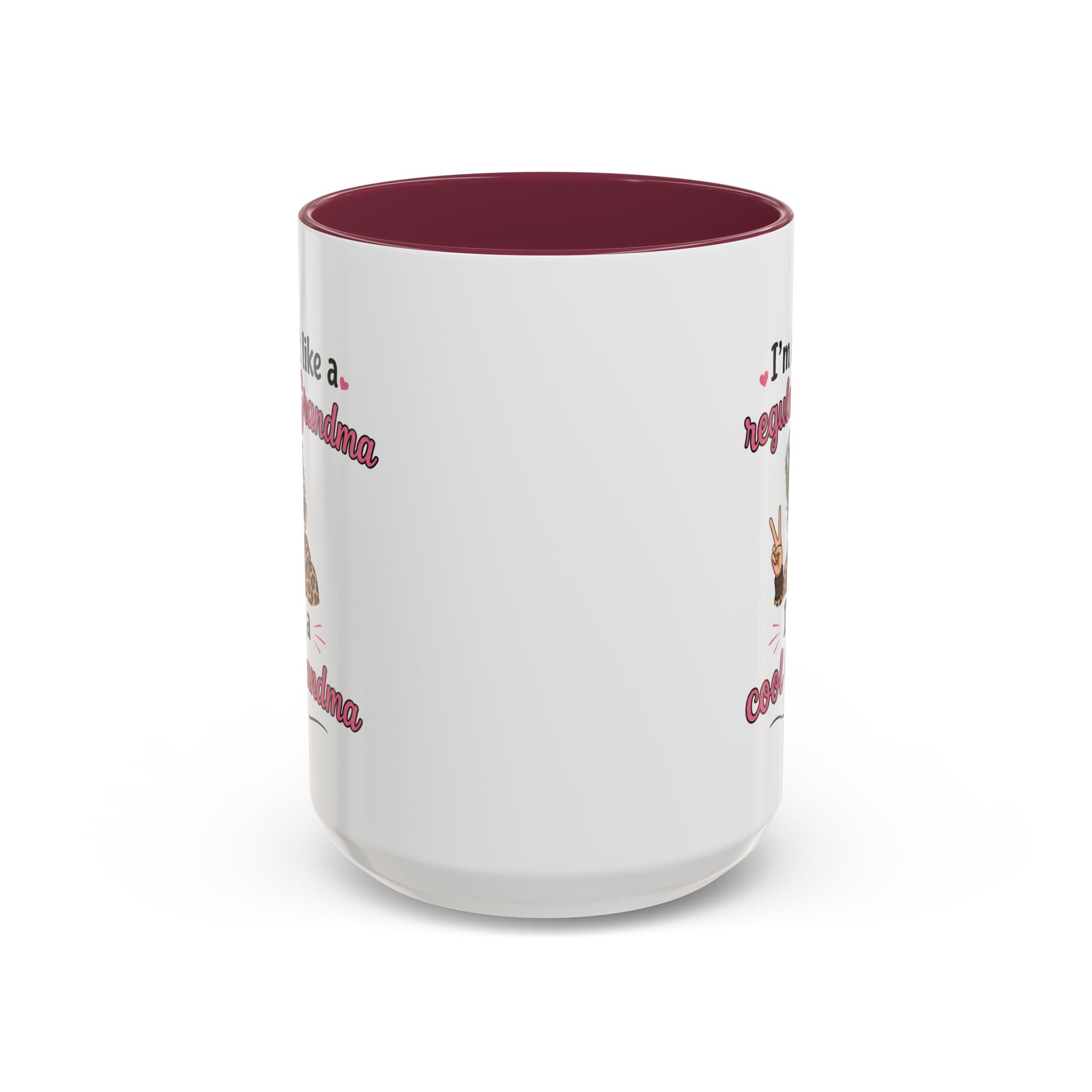 Cool Grandma illustration mug | 11oz 15oz colorful ceramic mug