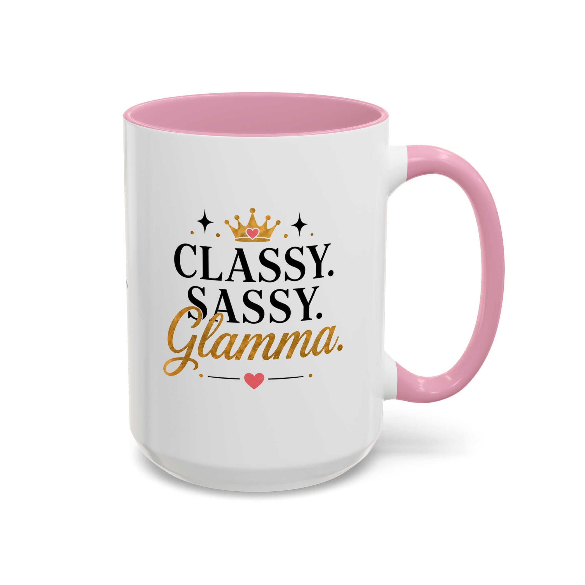 Classy Sassy Glamma Coffee Mug — 11oz/15oz Color Accent Mug