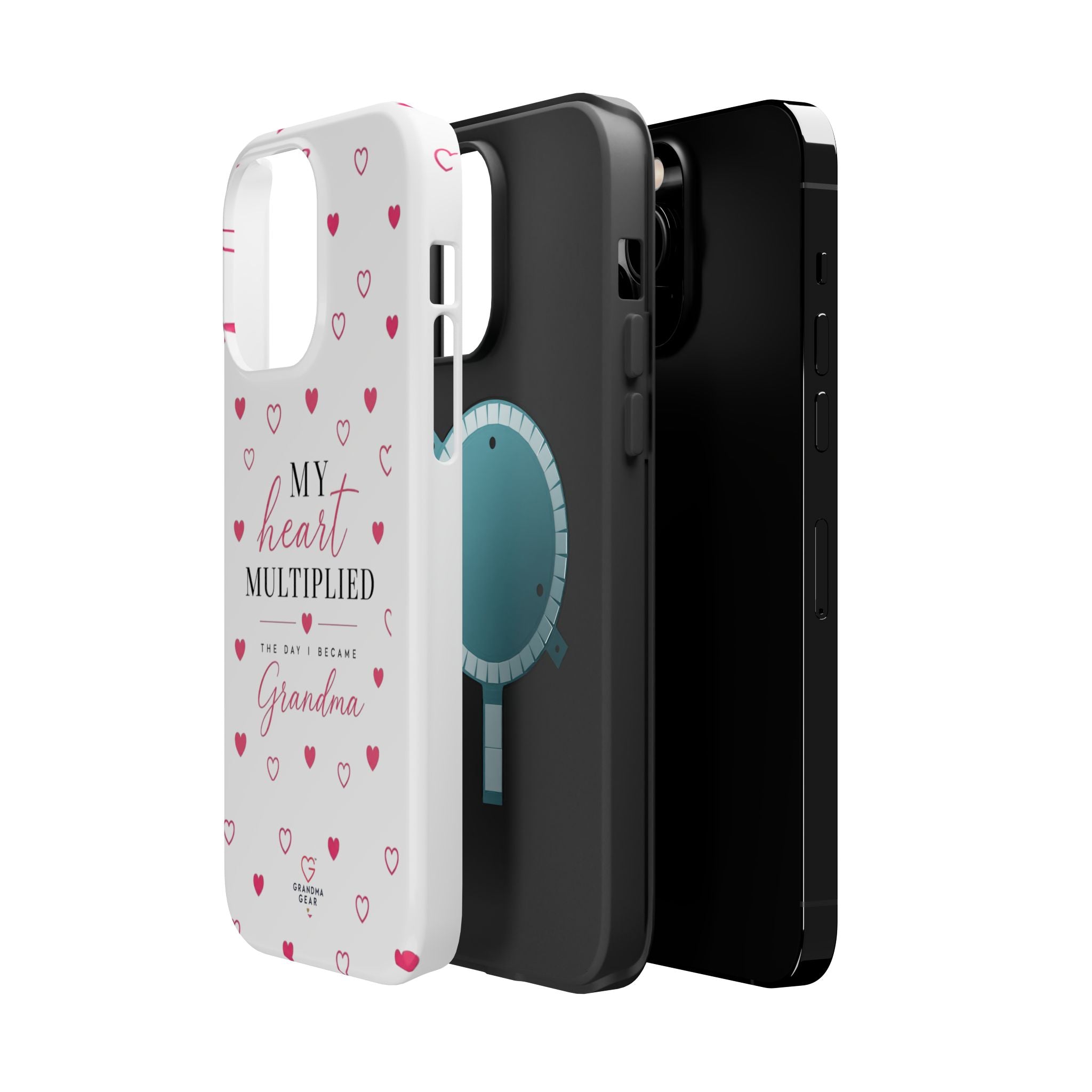 Grandma Phone Case — "My Heart Multiplied" Magnetic Impact‑Resistant Case
