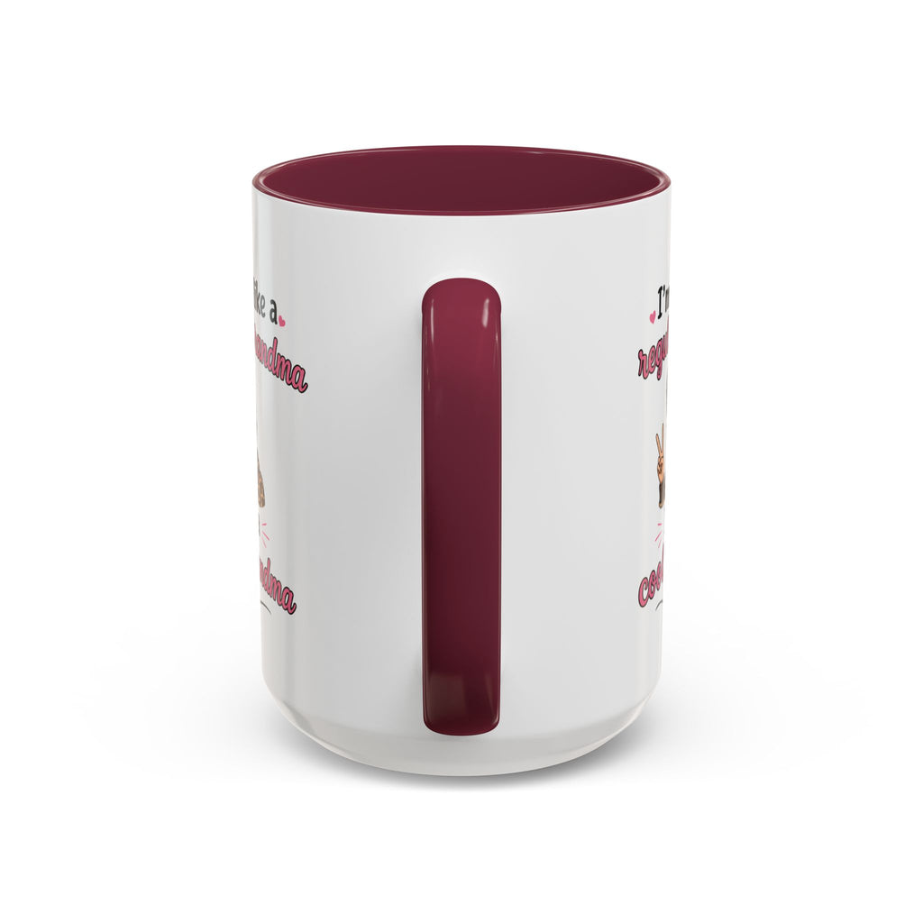 Cool Grandma illustration mug | 11oz 15oz colorful ceramic mug