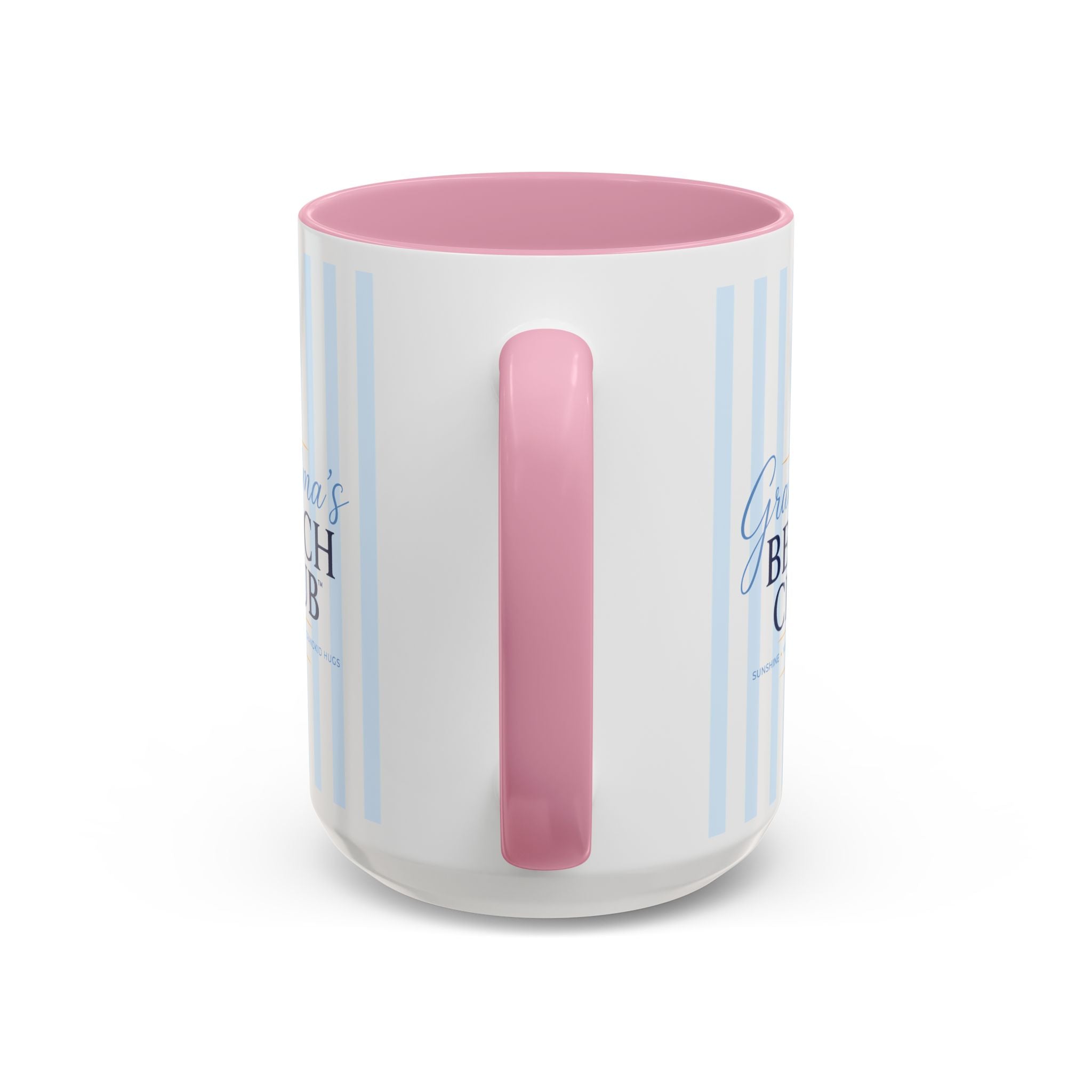 Grandma's Beach Club Script Mug | Color Accent Coffee Mug (11oz, 15oz)