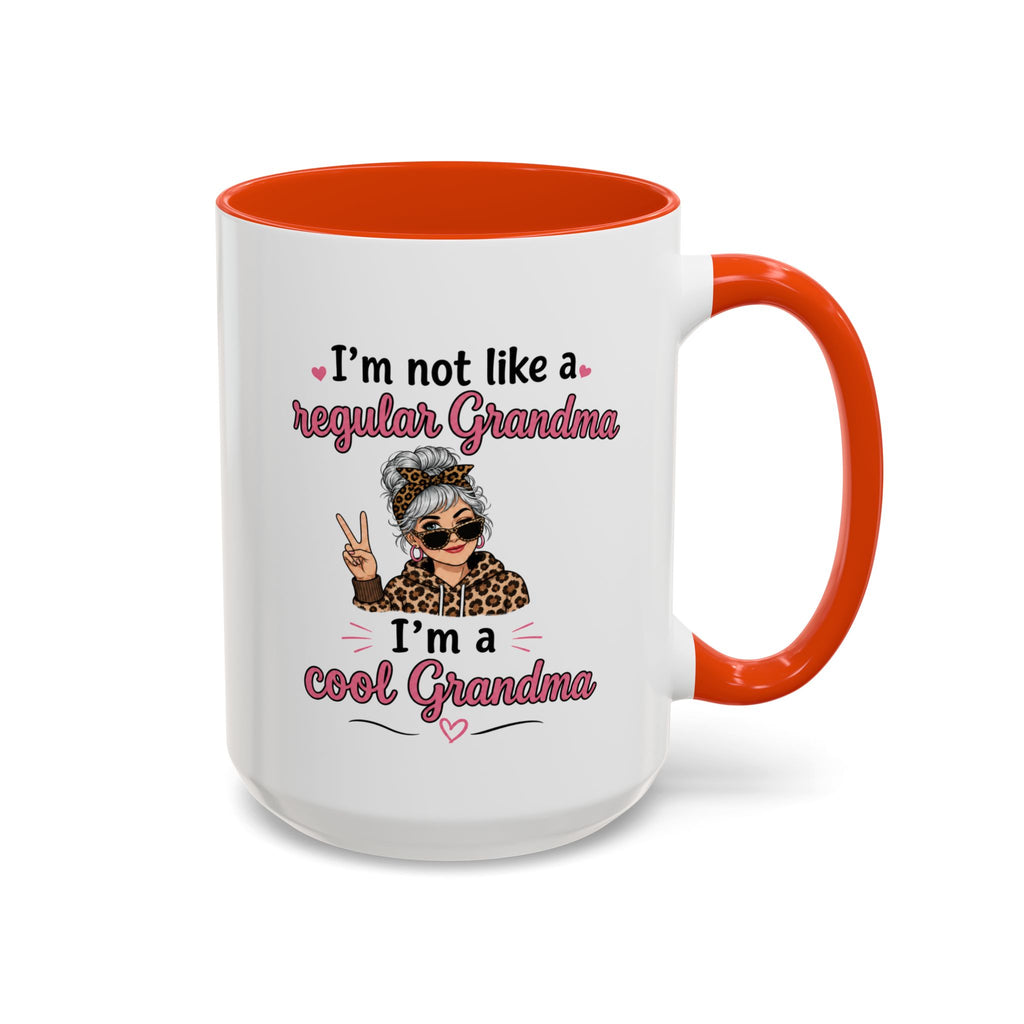 Cool Grandma illustration mug | 11oz 15oz colorful ceramic mug