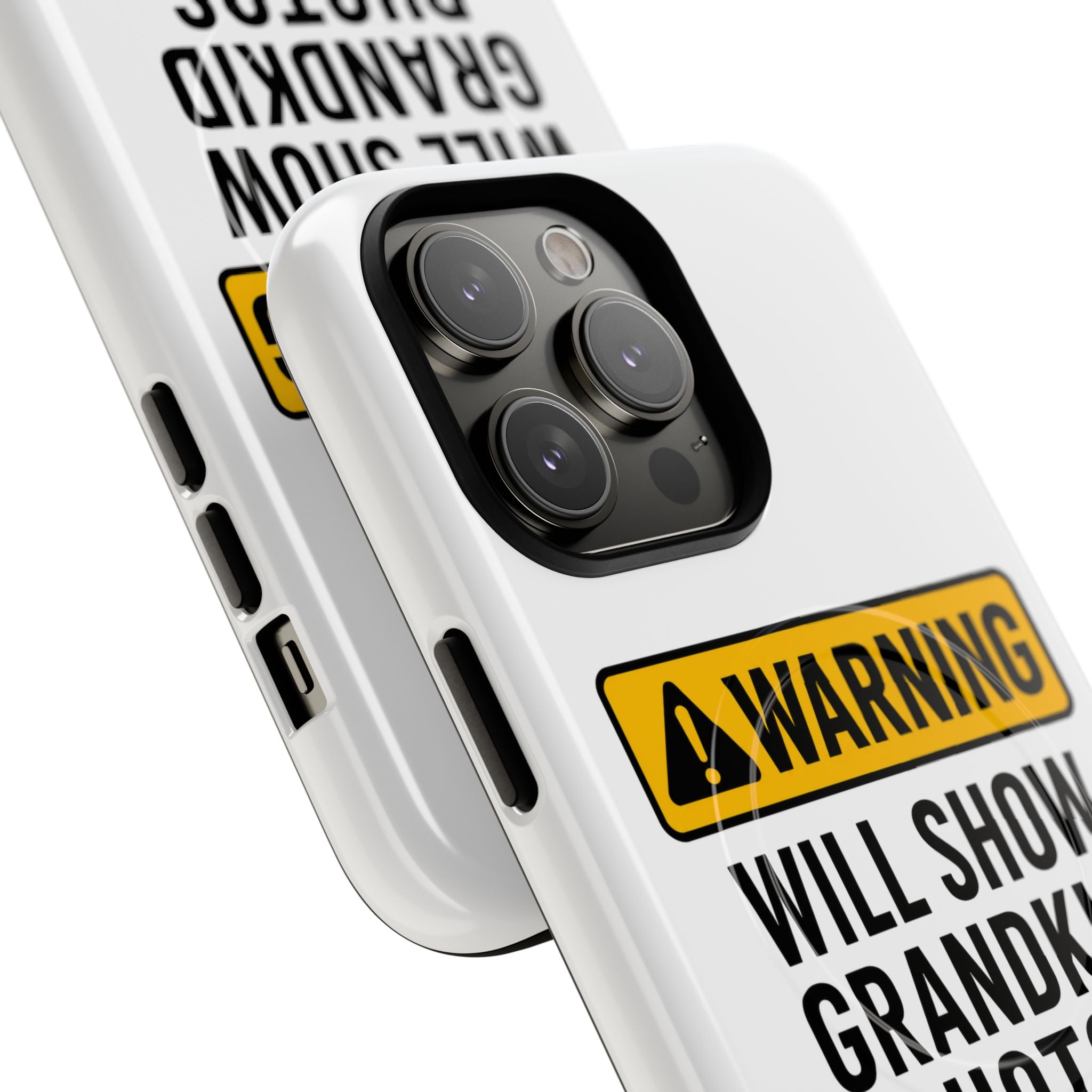 Phone Case — "Warning: Will Show Grandkid Photos" Tough Magnetic Case