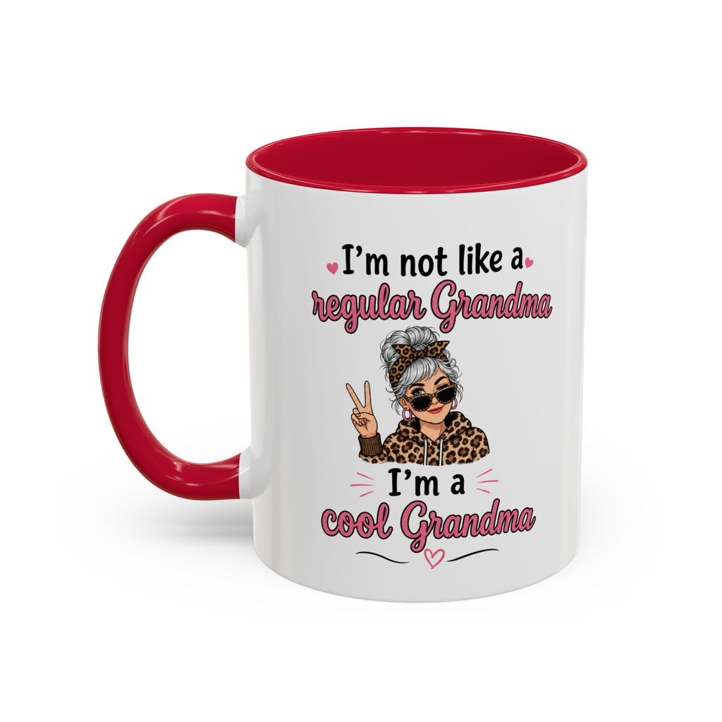 Cool Grandma illustration mug | 11oz 15oz colorful ceramic mug