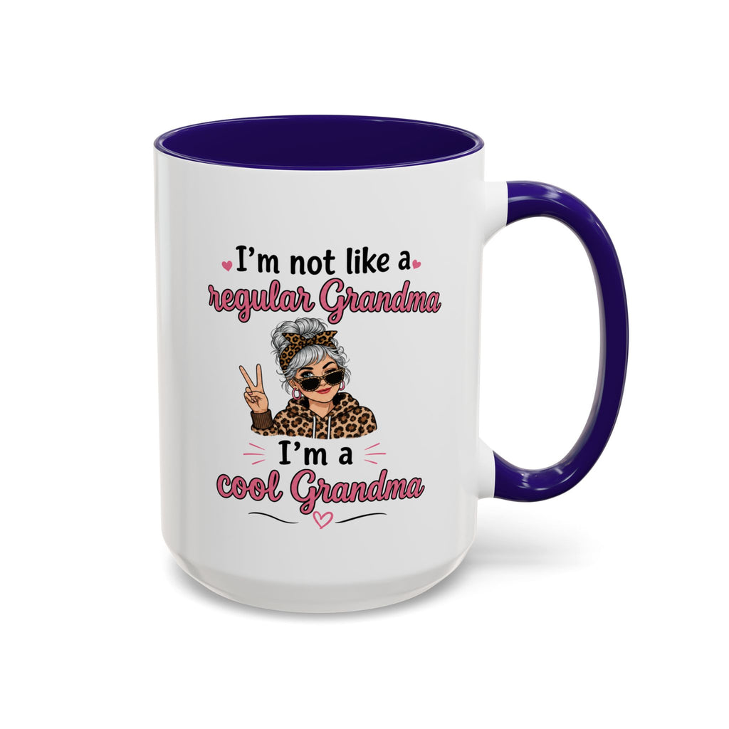 Cool Grandma illustration mug | 11oz 15oz colorful ceramic mug