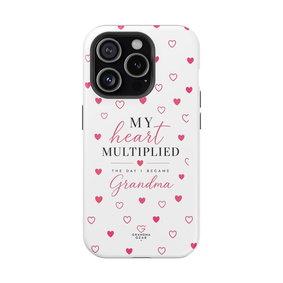Grandma Phone Case — "My Heart Multiplied" Magnetic Impact‑Resistant Case