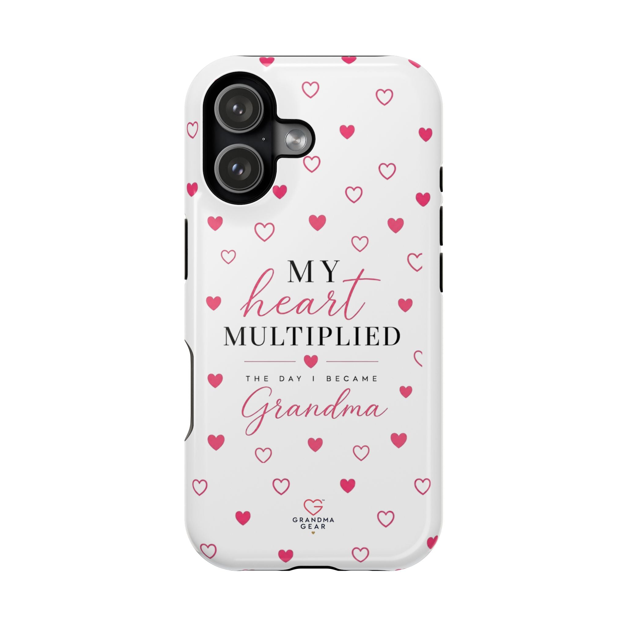 Grandma Phone Case — "My Heart Multiplied" Magnetic Impact‑Resistant Case