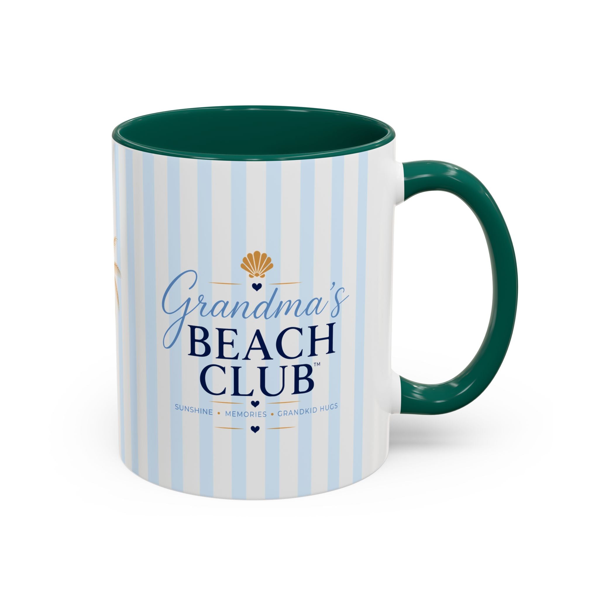 Grandma's Beach Club Script Mug | Color Accent Coffee Mug (11oz, 15oz)