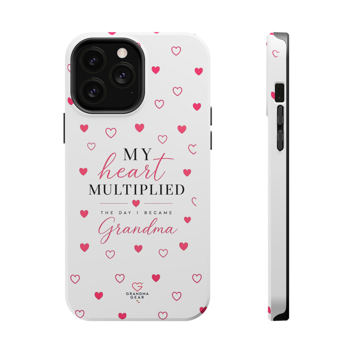 Grandma Phone Case — "My Heart Multiplied" Magnetic Impact‑Resistant Case