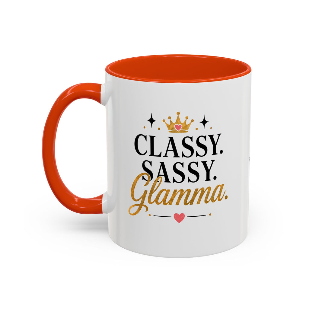 Classy Sassy Glamma Coffee Mug — 11oz/15oz Color Accent Mug
