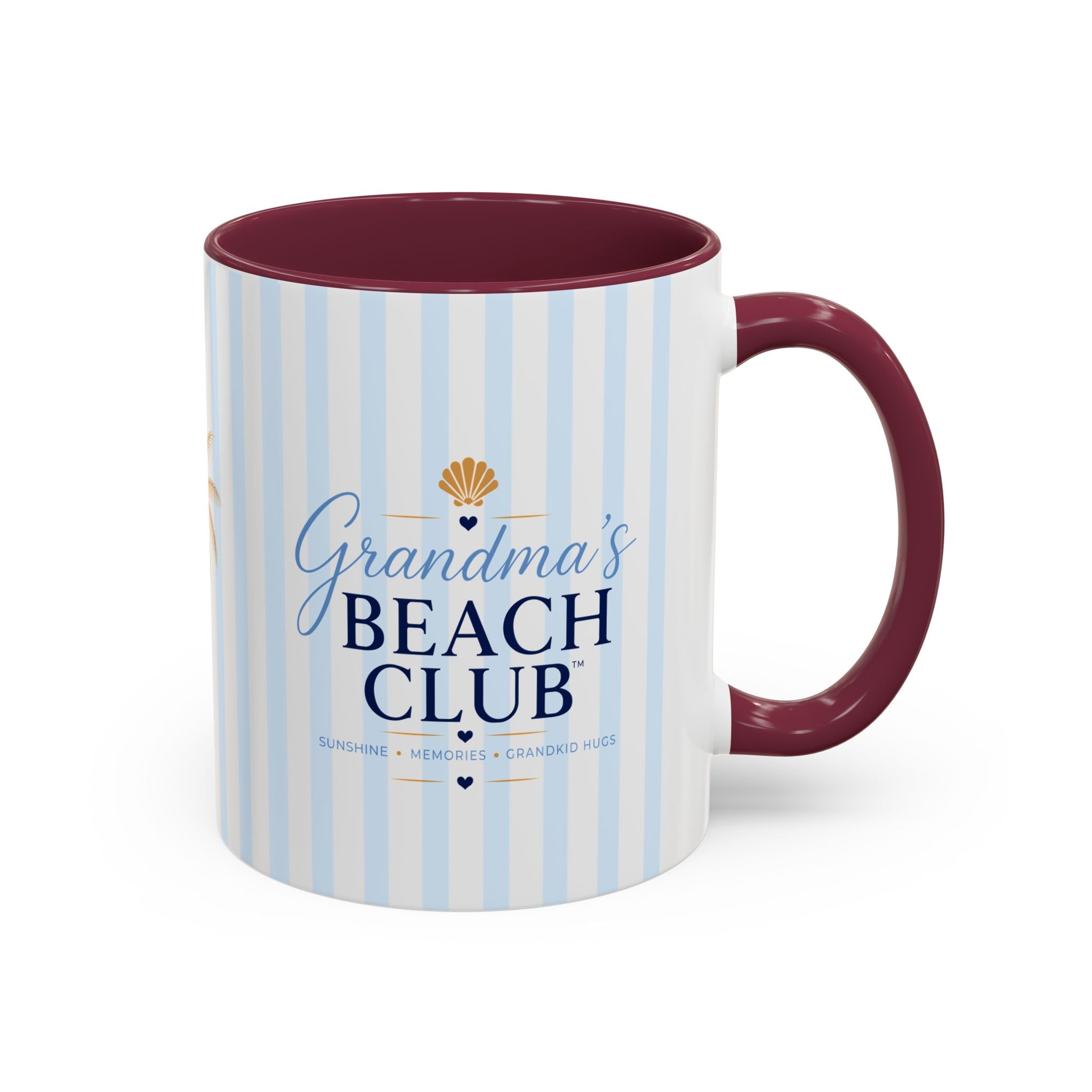 Grandma's Beach Club Script Mug | Color Accent Coffee Mug (11oz, 15oz)