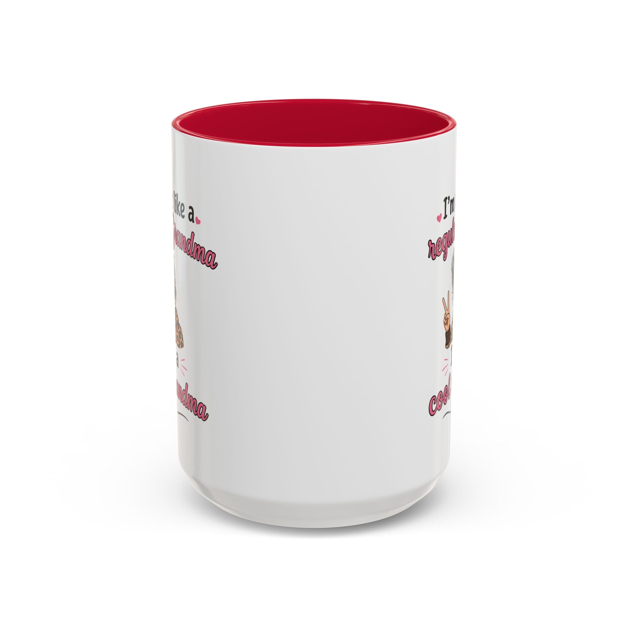 Cool Grandma illustration mug | 11oz 15oz colorful ceramic mug