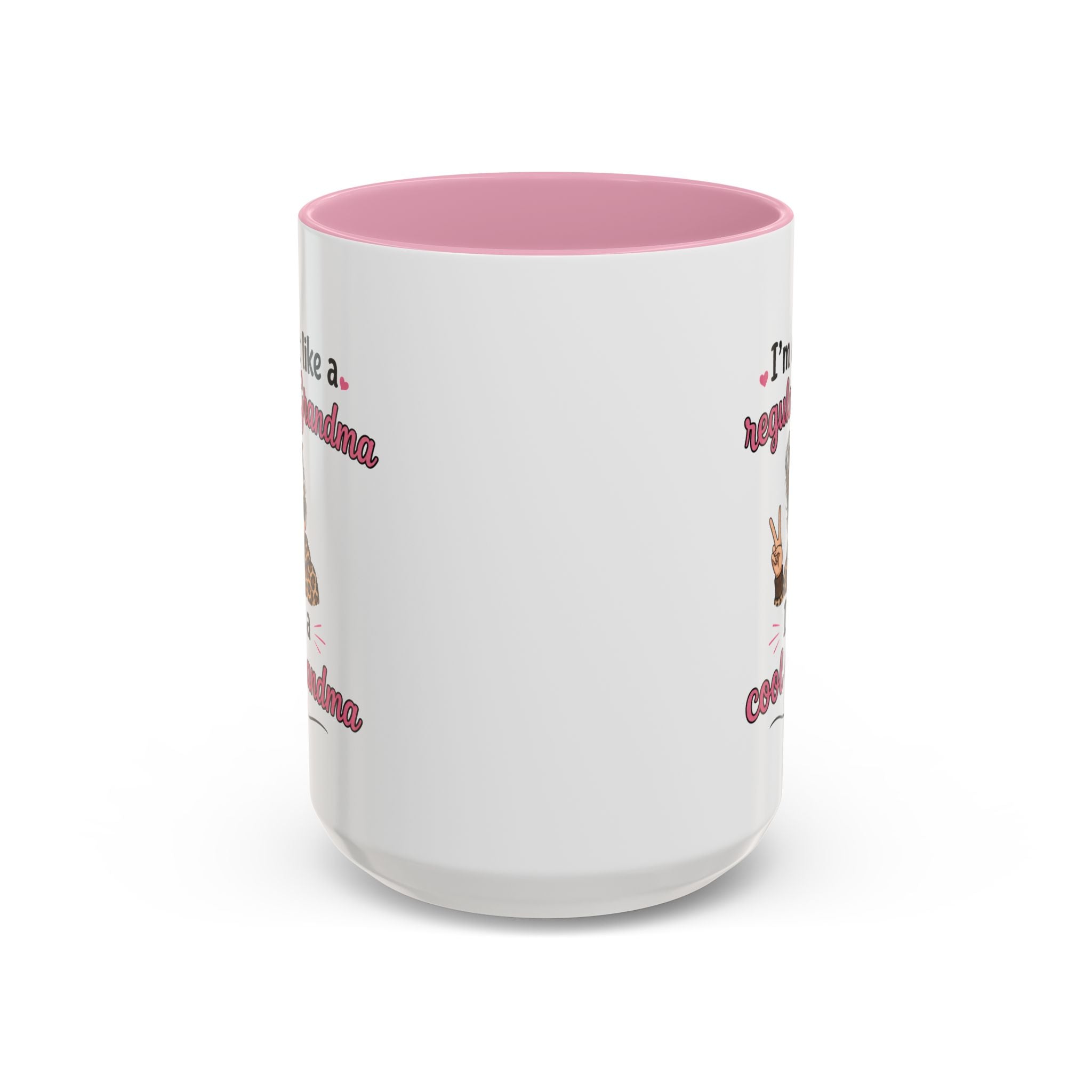 Cool Grandma illustration mug | 11oz 15oz colorful ceramic mug