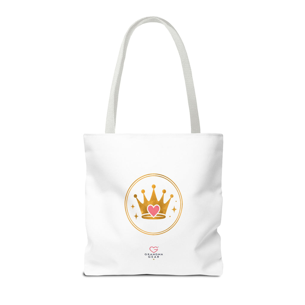 Classy Sassy Glamma Tote Bag – Funny Grandma Gift with Crown Graphic