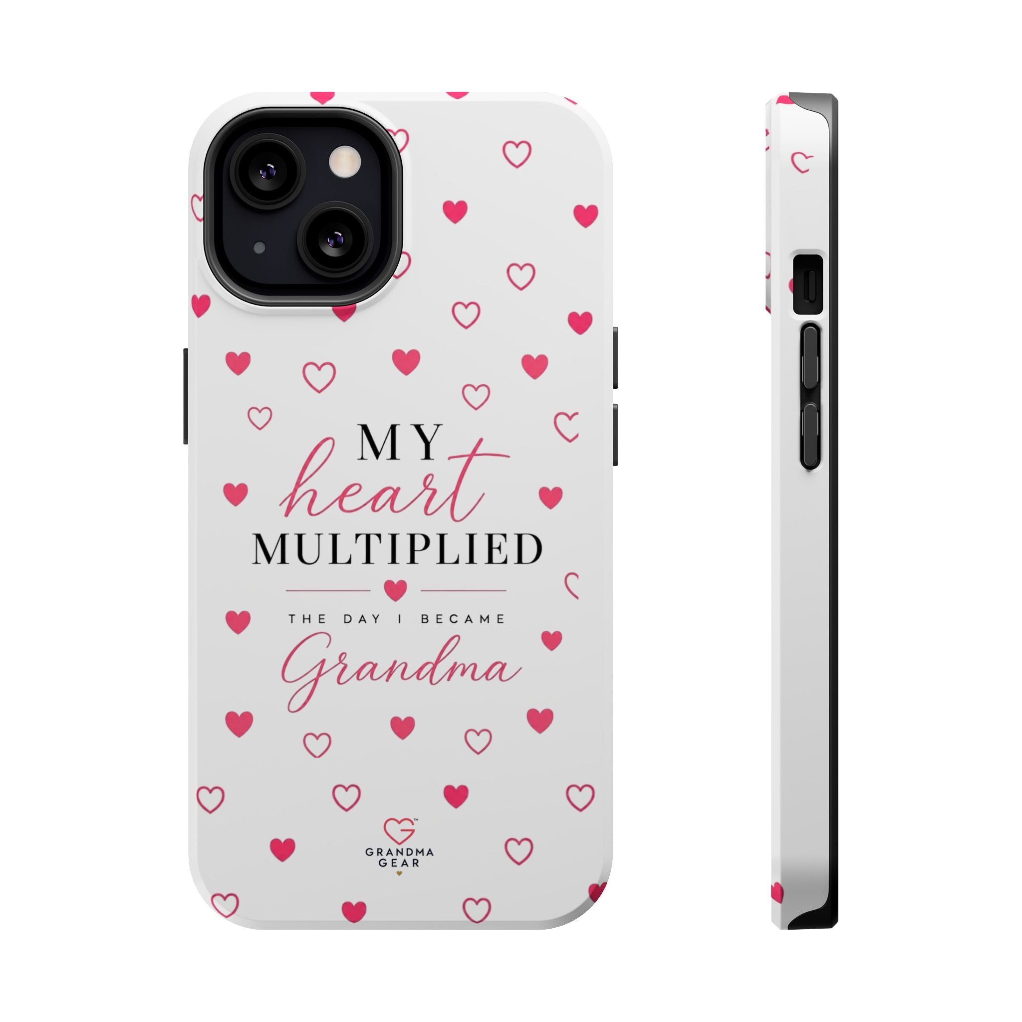 Grandma Phone Case — "My Heart Multiplied" Magnetic Impact‑Resistant Case