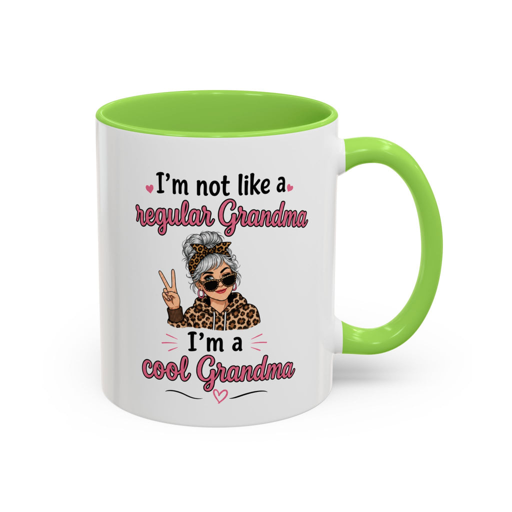 Cool Grandma illustration mug | 11oz 15oz colorful ceramic mug