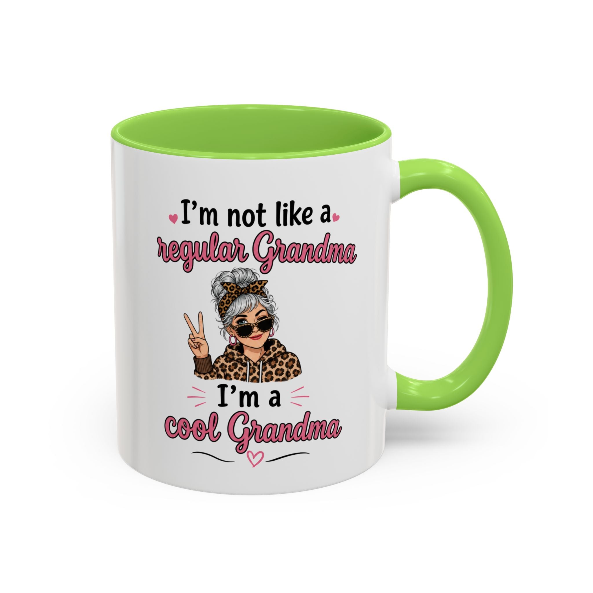Cool Grandma illustration mug | 11oz 15oz colorful ceramic mug