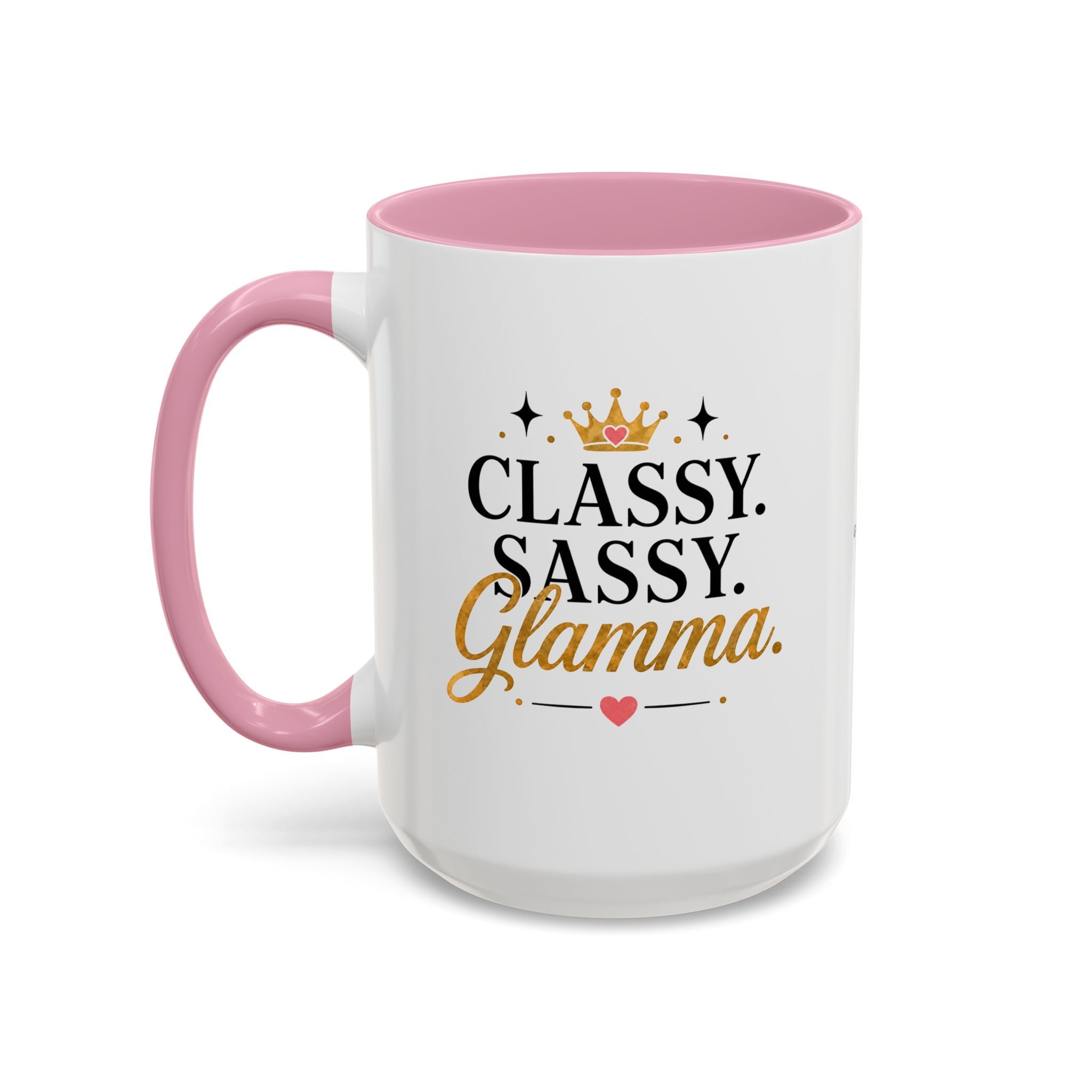 Classy Sassy Glamma Coffee Mug — 11oz/15oz Color Accent Mug