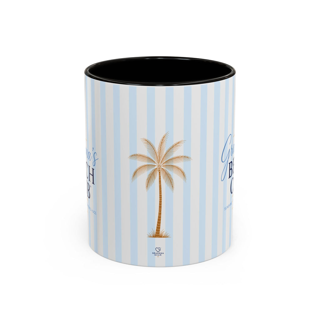 Grandma's Beach Club Script Mug | Color Accent Coffee Mug (11oz, 15oz)