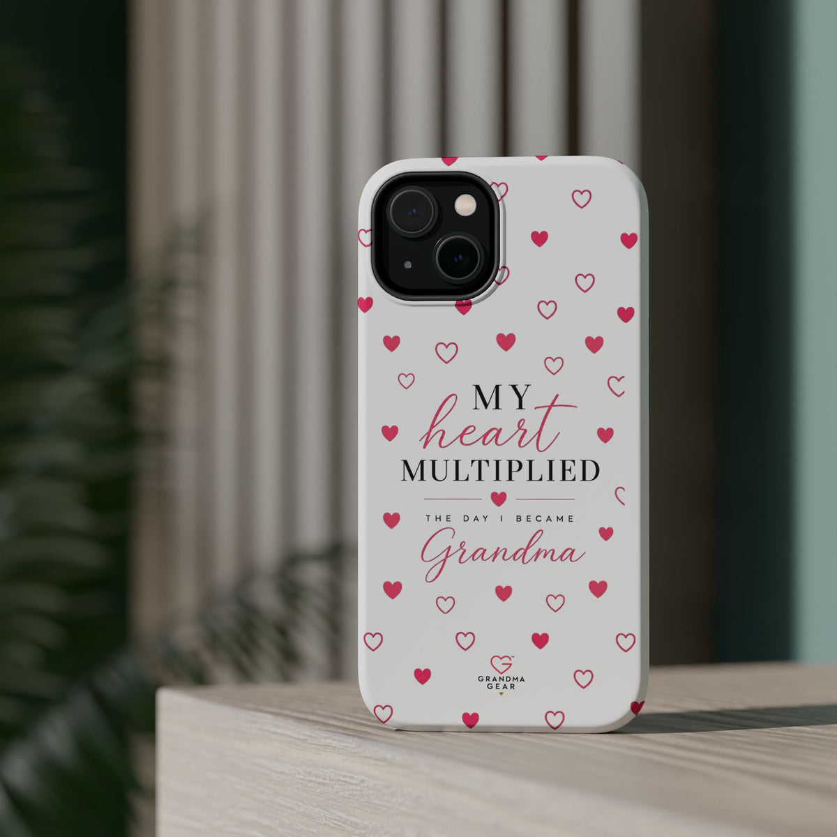 Grandma Phone Case — "My Heart Multiplied" Magnetic Impact‑Resistant Case