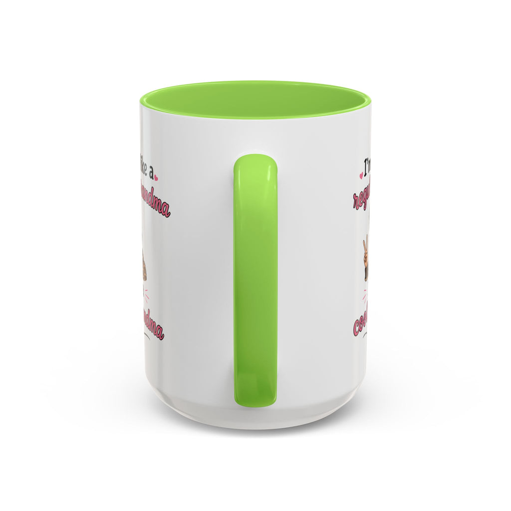Cool Grandma illustration mug | 11oz 15oz colorful ceramic mug