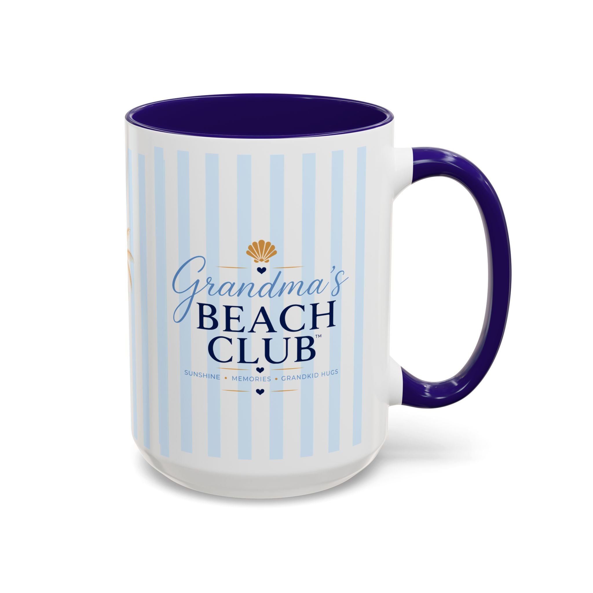 Grandma's Beach Club Script Mug | Color Accent Coffee Mug (11oz, 15oz)