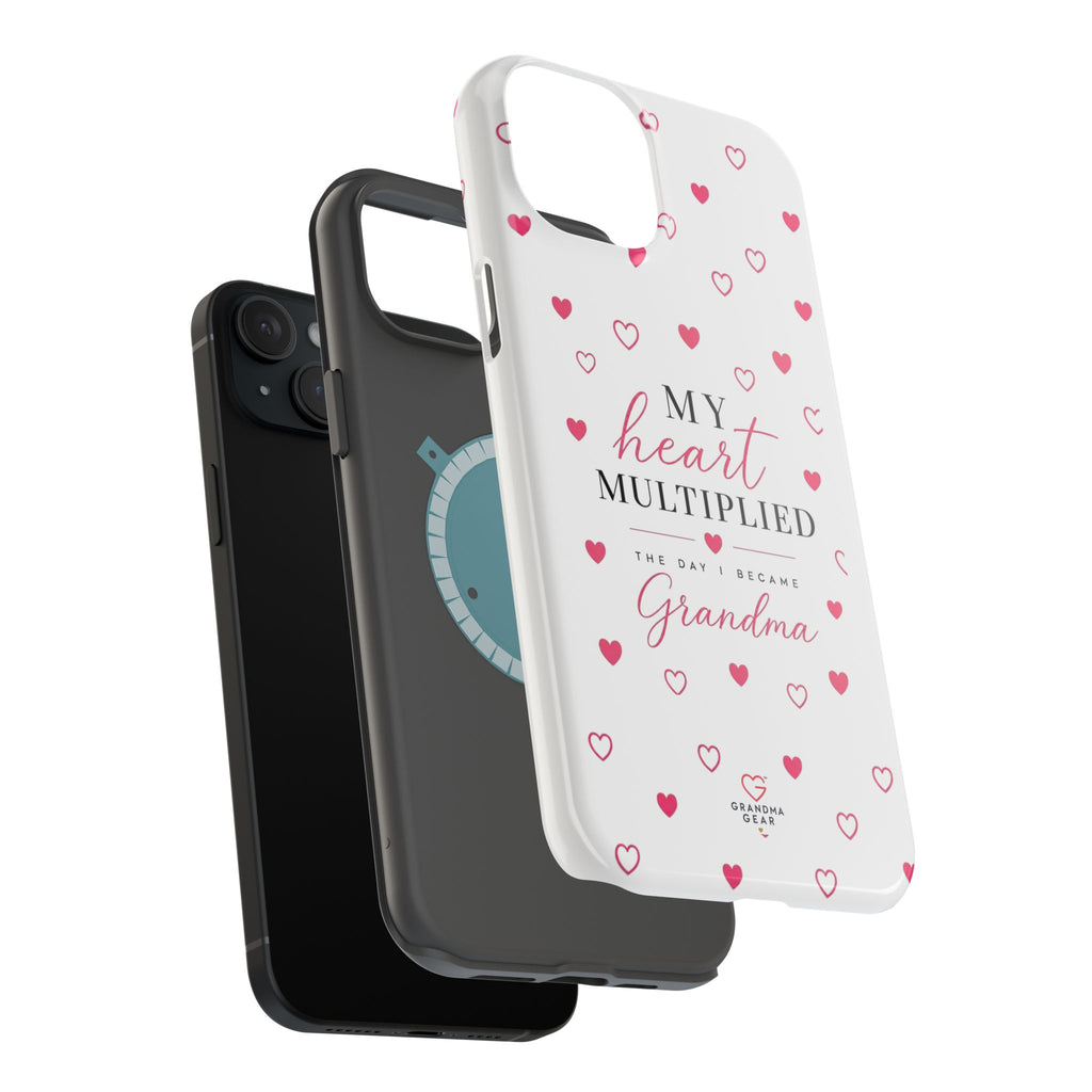 Grandma Phone Case — "My Heart Multiplied" Magnetic Impact‑Resistant Case