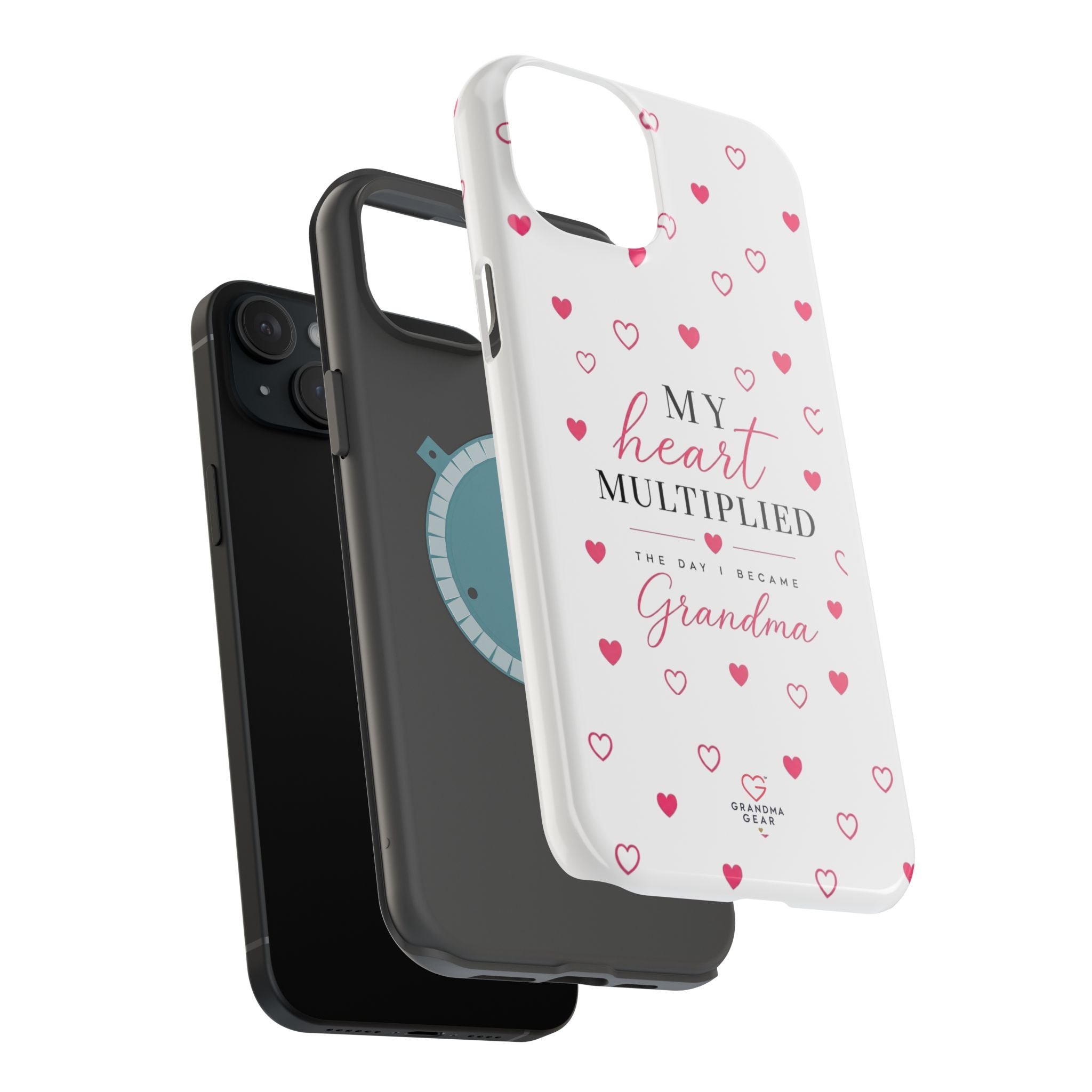 Grandma Phone Case — "My Heart Multiplied" Magnetic Impact‑Resistant Case