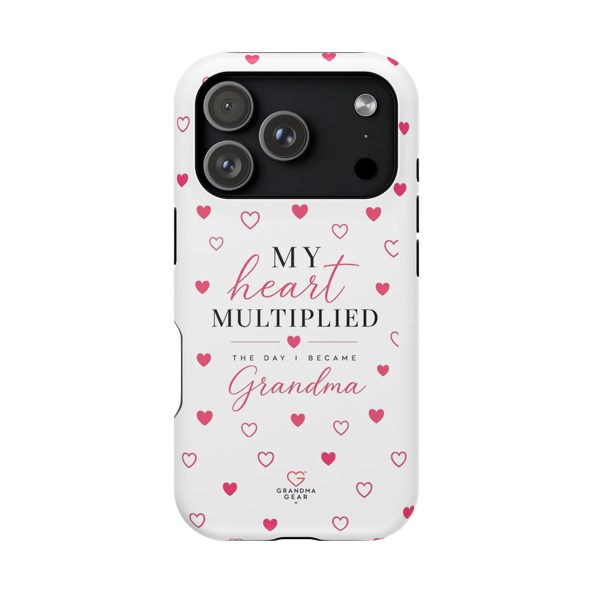 Grandma Phone Case — "My Heart Multiplied" Magnetic Impact‑Resistant Case