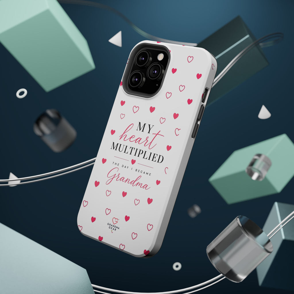 Grandma Phone Case — "My Heart Multiplied" Magnetic Impact‑Resistant Case