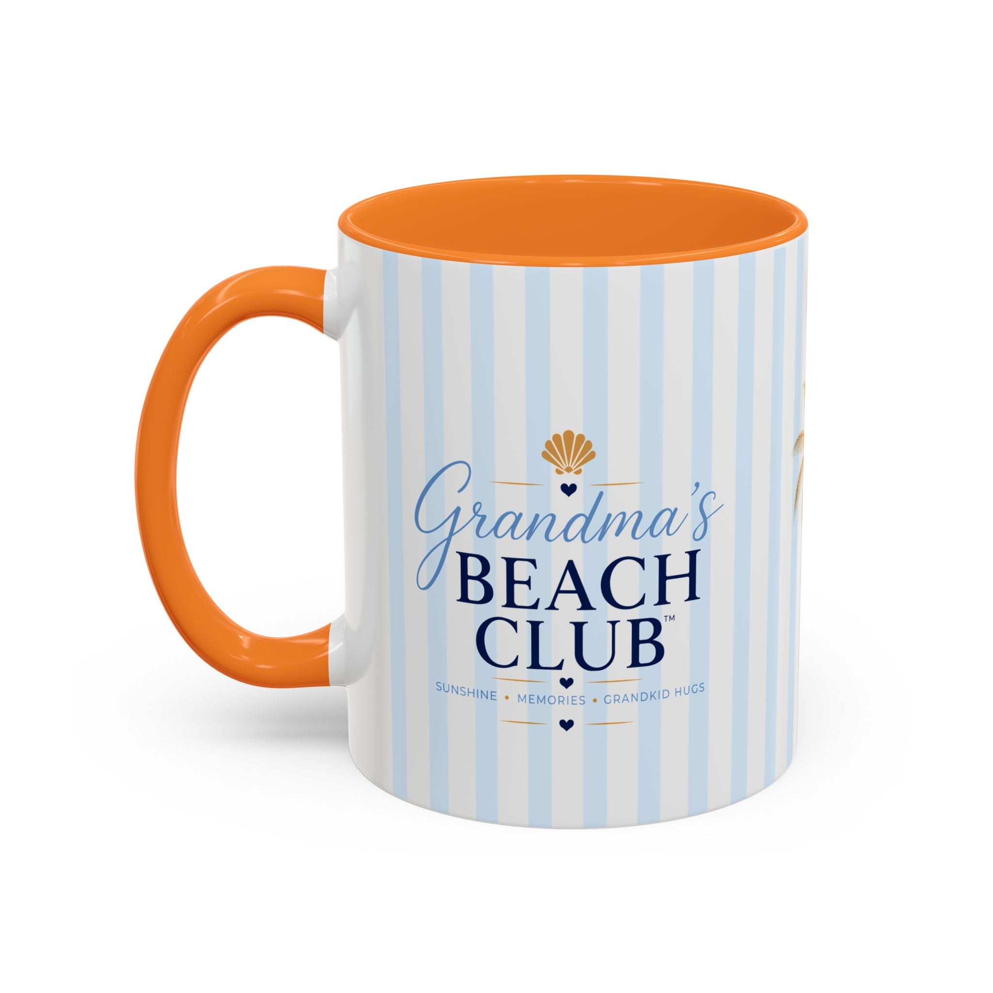 Grandma's Beach Club Script Mug | Color Accent Coffee Mug (11oz, 15oz)