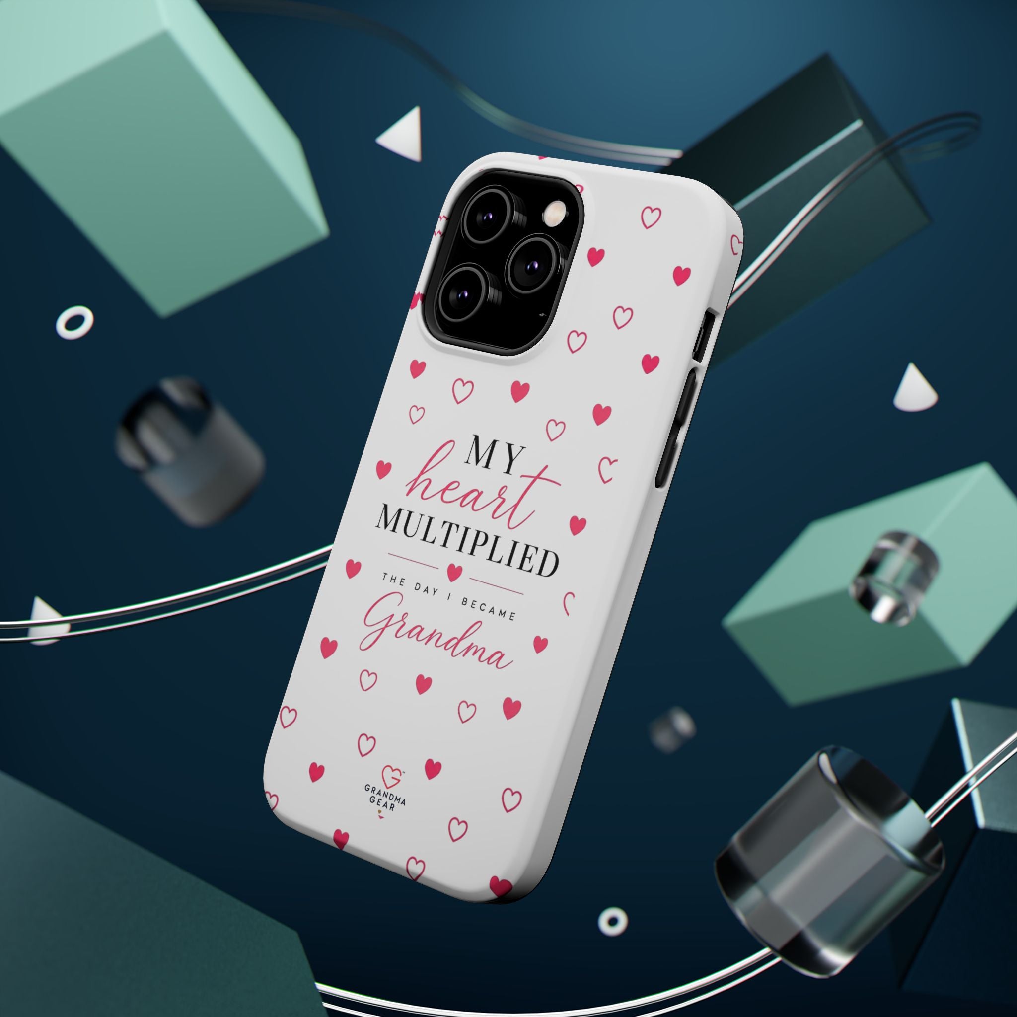 Grandma Phone Case — "My Heart Multiplied" Magnetic Impact‑Resistant Case