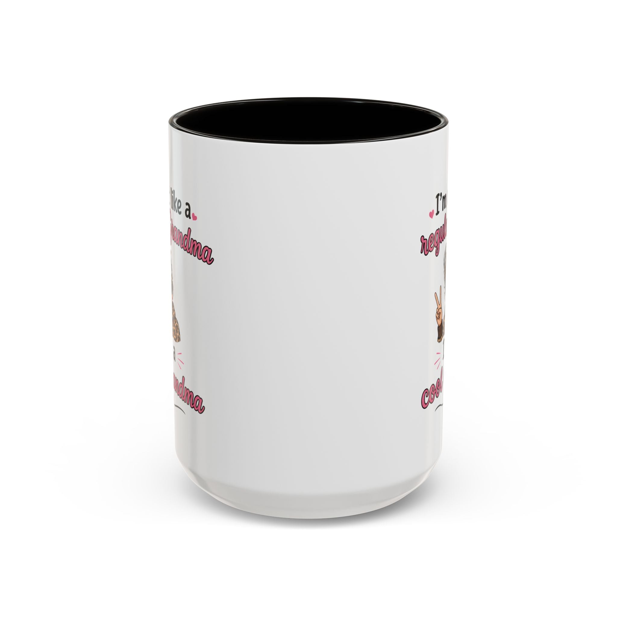 Cool Grandma illustration mug | 11oz 15oz colorful ceramic mug
