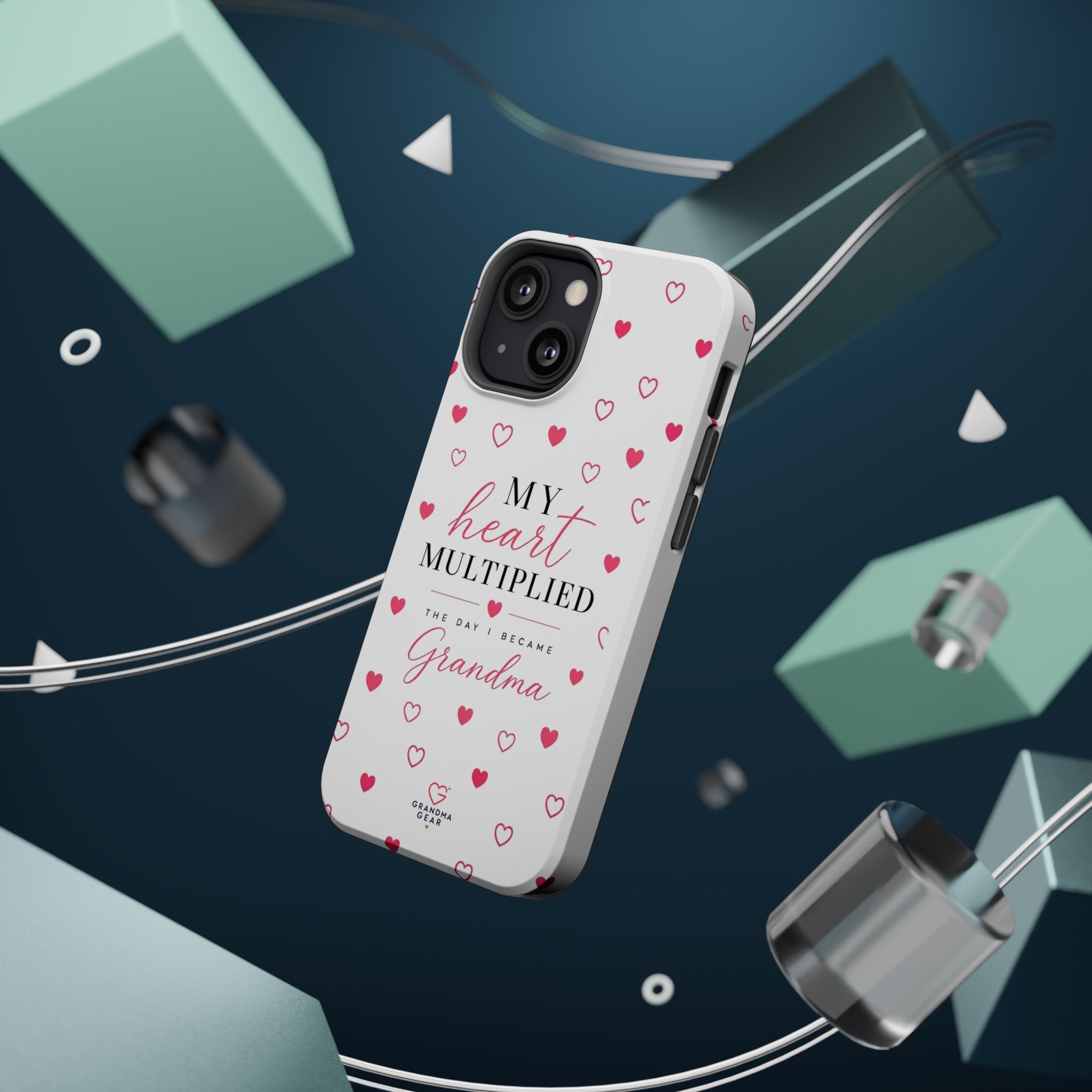 Grandma Phone Case — "My Heart Multiplied" Magnetic Impact‑Resistant Case
