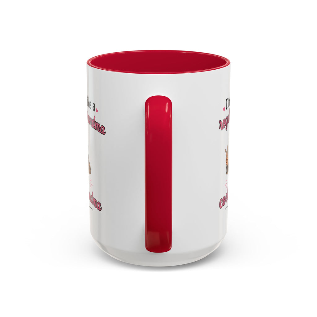 Cool Grandma illustration mug | 11oz 15oz colorful ceramic mug