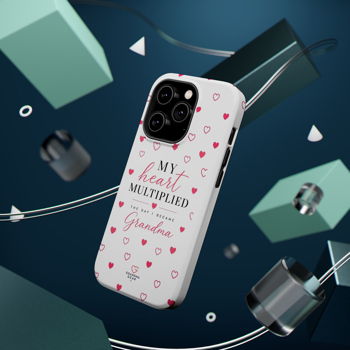 Grandma Phone Case — "My Heart Multiplied" Magnetic Impact‑Resistant Case